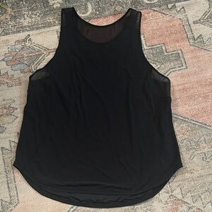 lululemon athletica Black Mesh-Trim Racerback Tank
